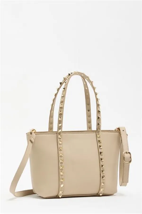 Sac à main et à bandoulière en cuir PU pour femme, petit format, avec boucle à clous