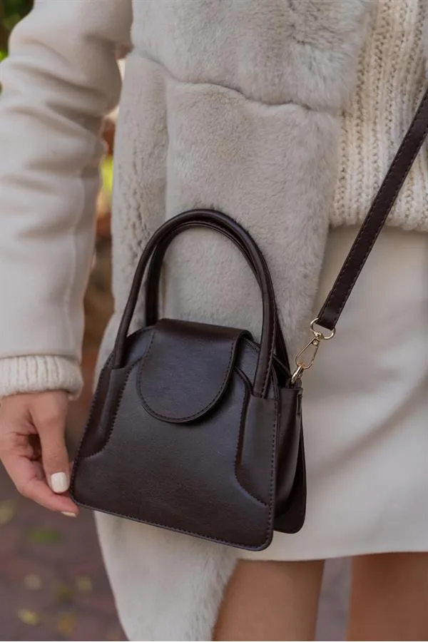 Sac Maja Mini City pour femme avec housse - Marron Sac Maja Mini City pour femme avec housse - Marron