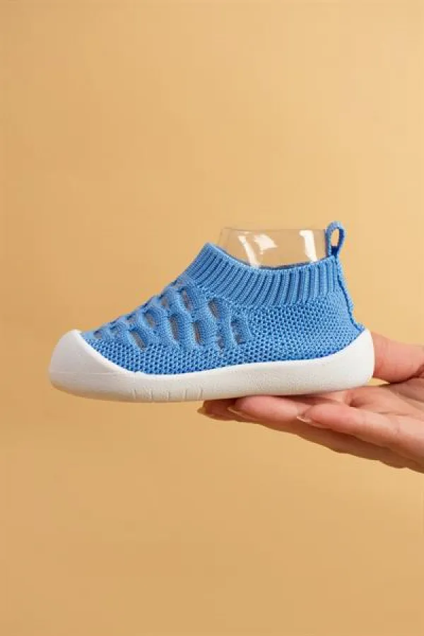 Chaussures Premiers Pas Bébé Bleues