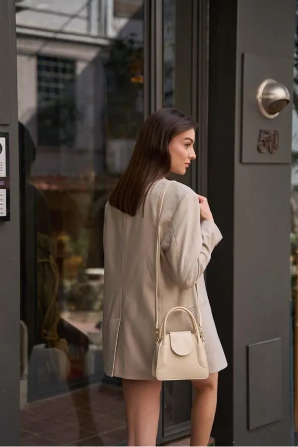 Sac Maja Mini City pour femme avec housse - Beige
