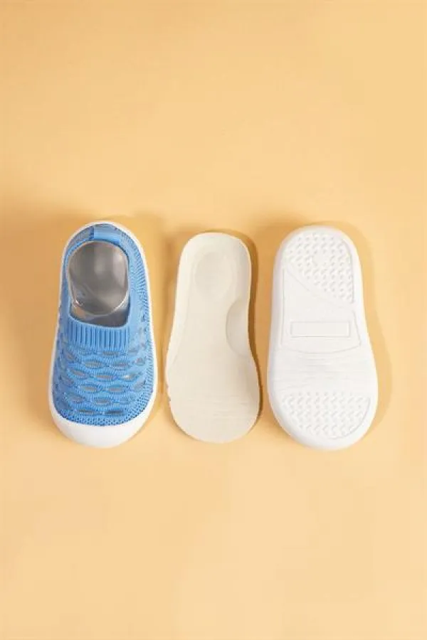 Chaussures Premiers Pas Bébé Bleues