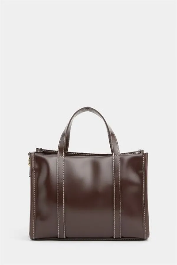 Sac à main et bandoulière style bohème en cuir et paille tricotée pour femme, marron