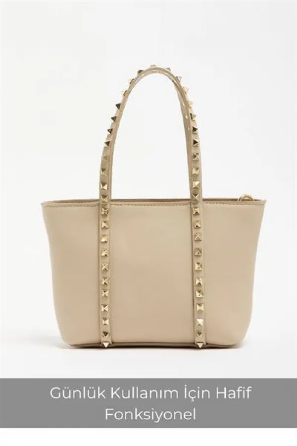 Sac à main et à bandoulière en cuir PU pour femme, petit format, avec boucle à clous
