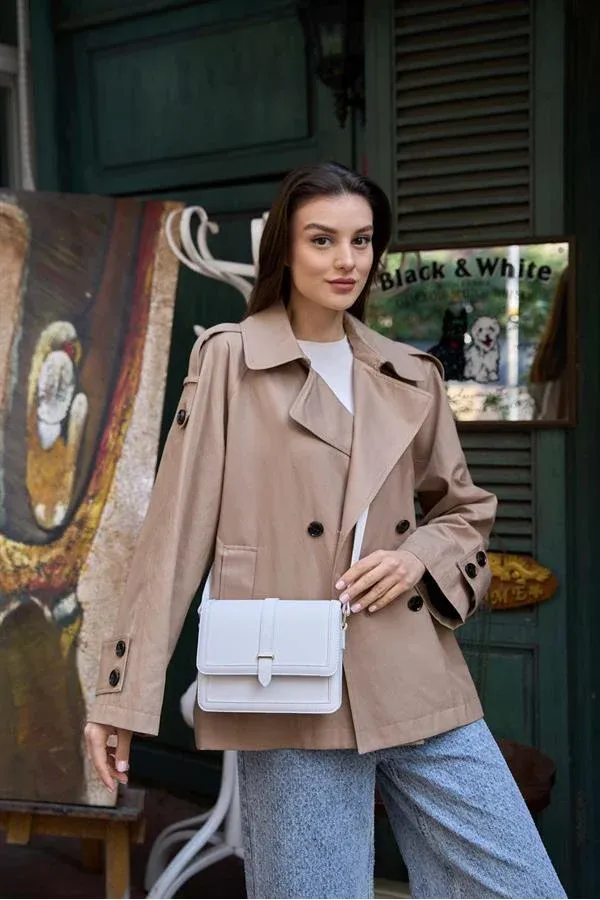 Sac bandoulière Perry pour femme - Blanc