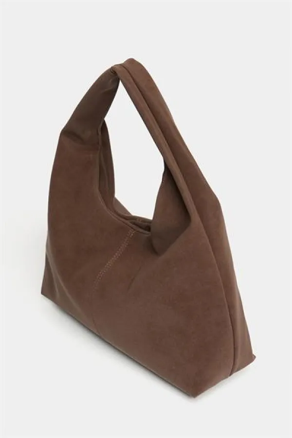 Sac cabas en daim marron pour femme - Modèle vintage souple