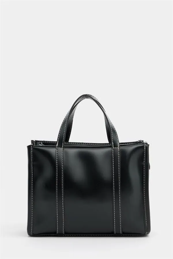 Sac à main et bandoulière style bohème en cuir et paille tricotée pour femme, noir