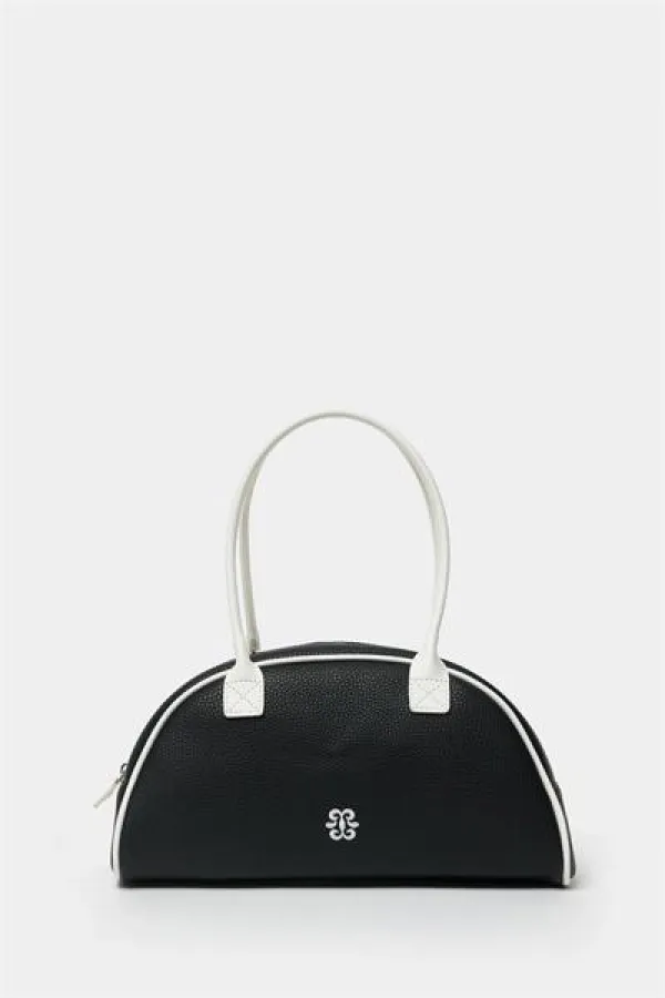 Sac à main et sac à bandoulière rétro noir