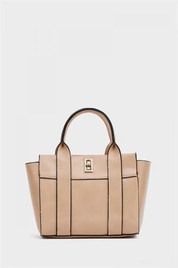 Mini sac fourre-tout à main et à bandoulière en vison