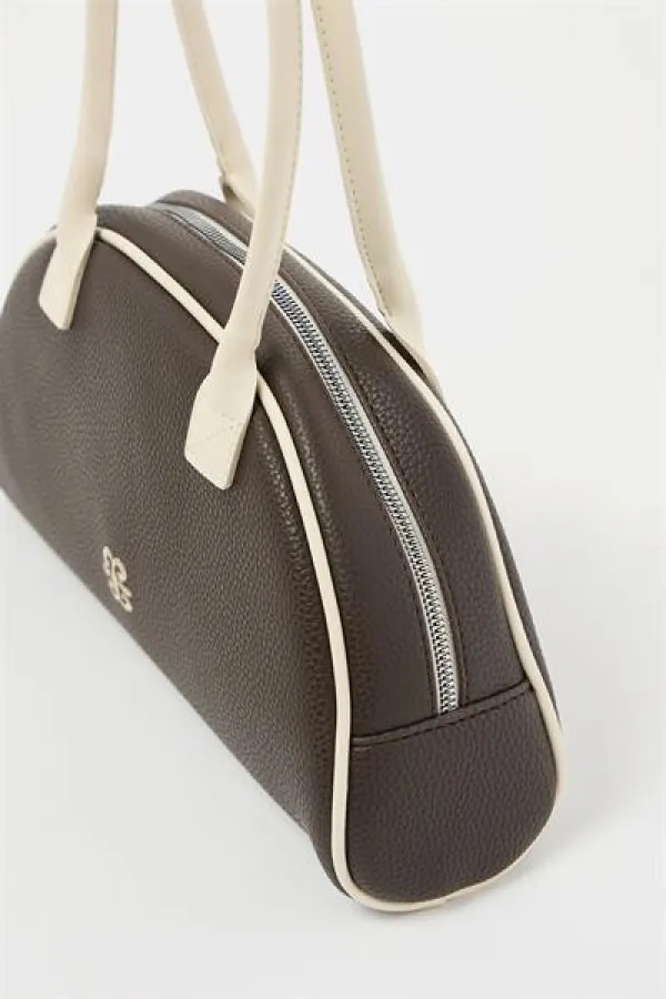 Sac à main et à bandoulière rétro marron