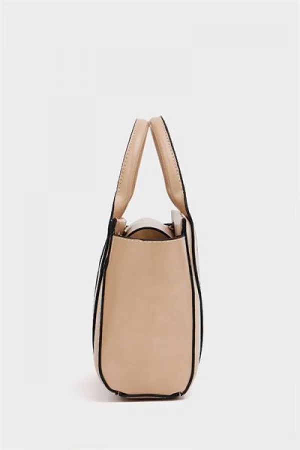 Mini sac fourre-tout à main et à bandoulière en vison