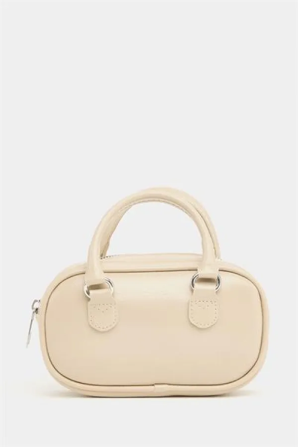 Mini sac bandoulière rétro crème