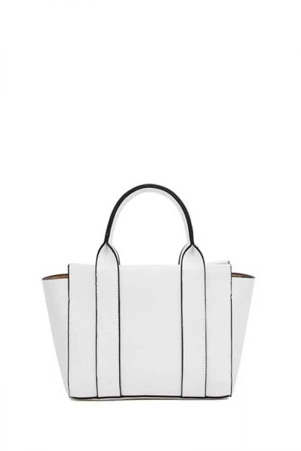 Mini sac fourre-tout à main et à bandoulière blanc Mini sac fourre-tout à main et à bandoulière blanc