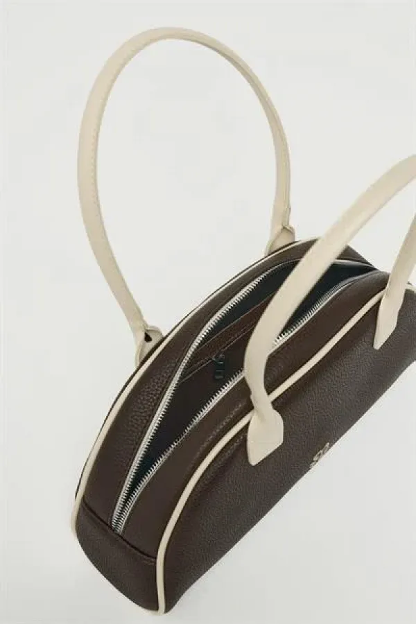 Sac à main et à bandoulière rétro marron