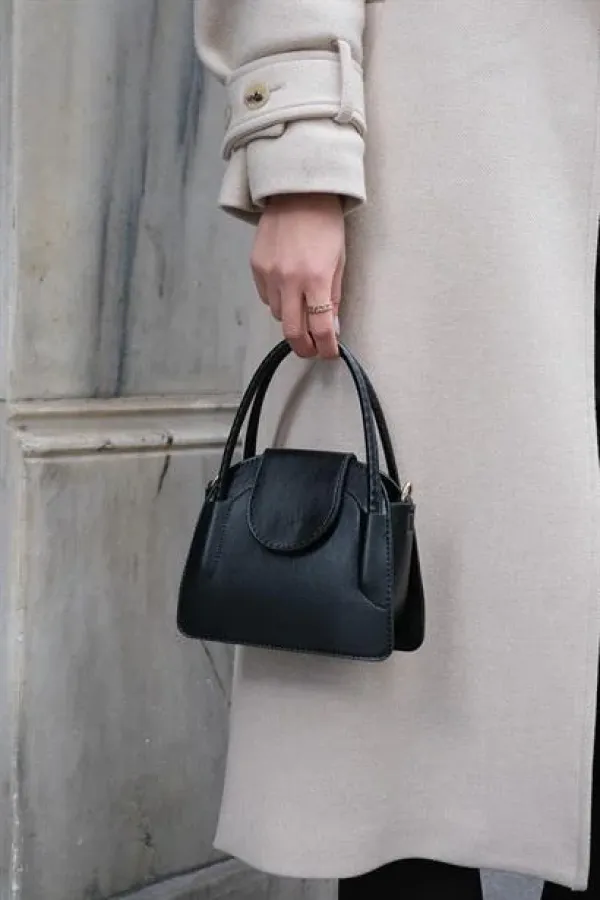 Sac Maja Mini City pour femme avec housse - Noir