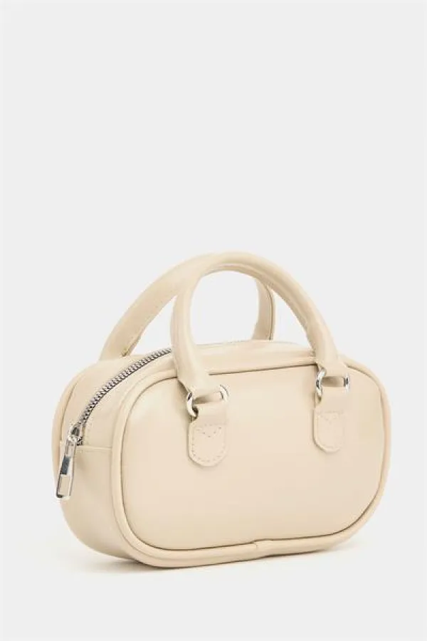 Mini sac bandoulière rétro crème