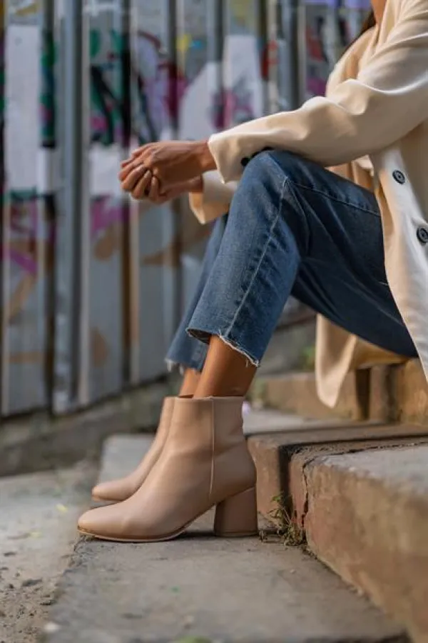 Bottes et bottines en vison Bottes et bottines en vison