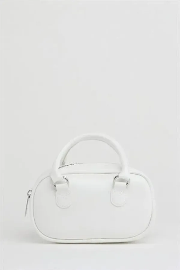 Mini sac bandoulière rétro blanc
