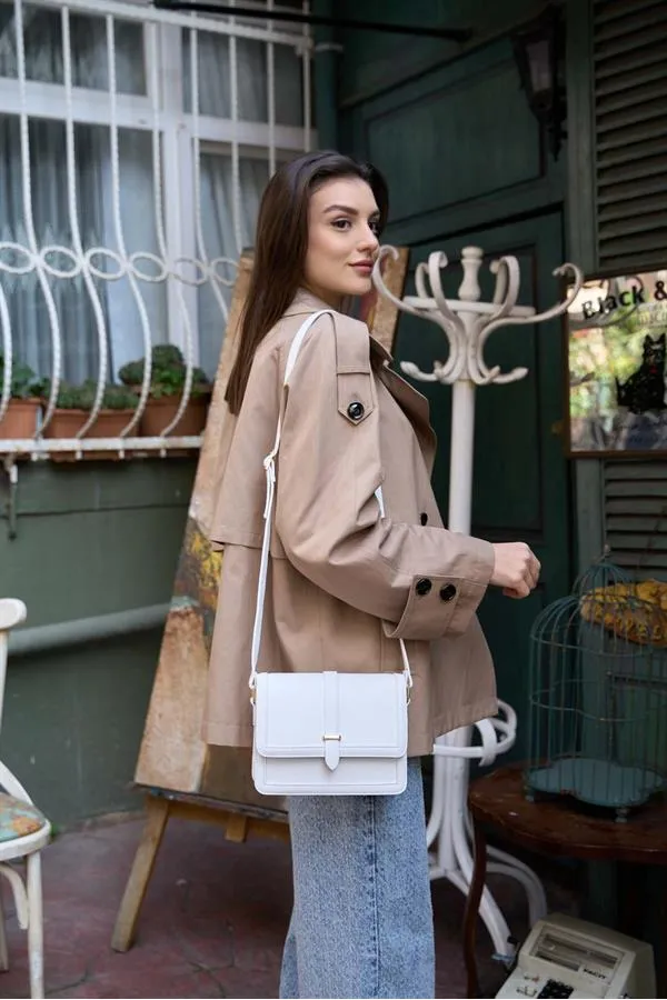 Sac bandoulière Perry pour femme - Blanc