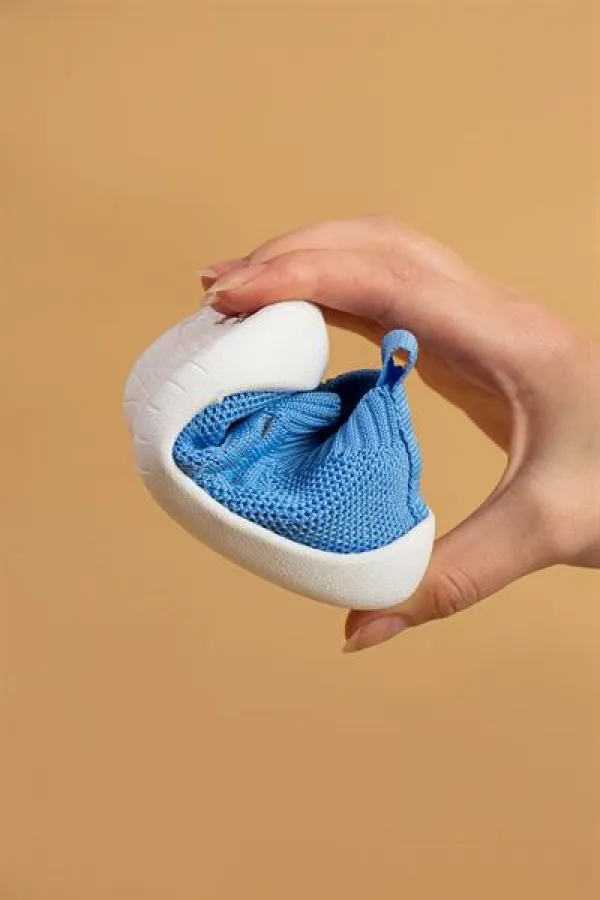 Chaussures Premiers Pas Bébé Bleues