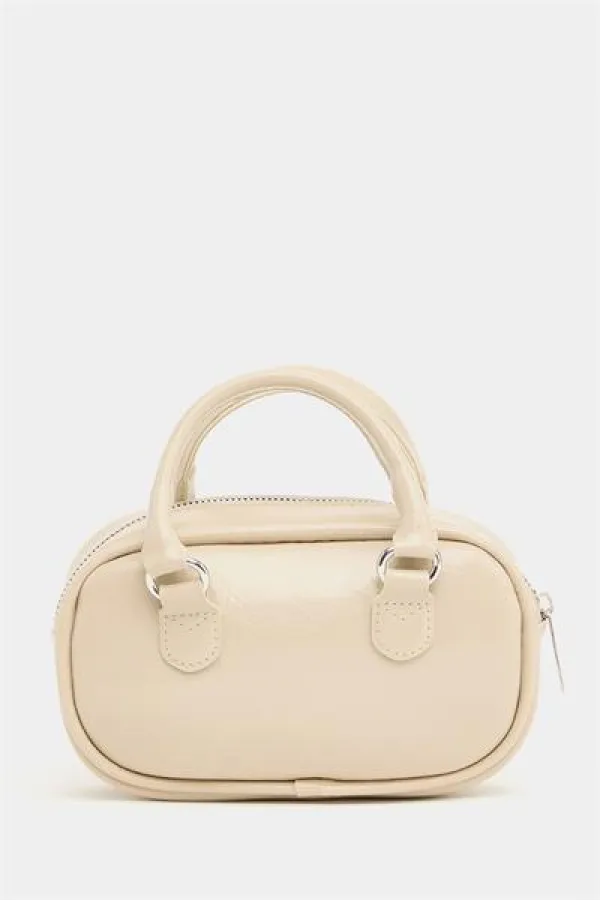 Mini sac bandoulière rétro crème
