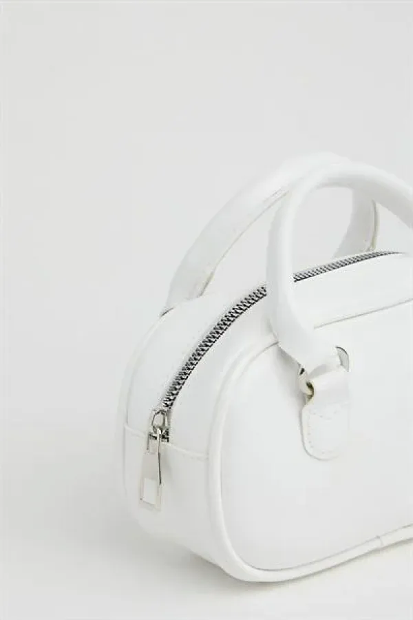 Mini sac bandoulière rétro blanc