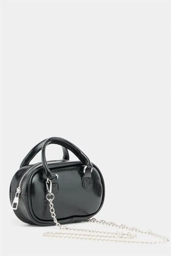 Mini sac bandoulière rétro noir