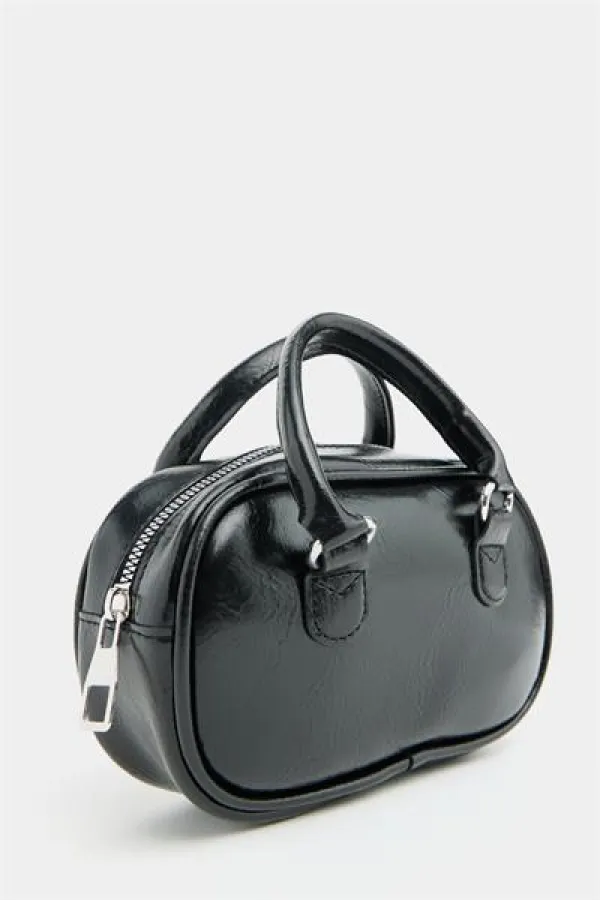 Mini sac bandoulière rétro noir