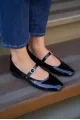 cuir verni noir