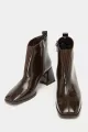 cuir verni marron