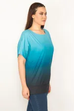 BLOUSE À MANCHES BASSES À MOTIFS DIE-TIME AVEC JUPE À BANDES