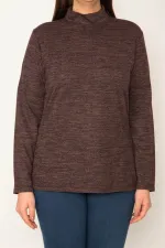 KADIN  DİK YAKALI BLUZ