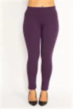 Kadın Antrasit Ön Süs Cep Ve Arka Cepli Tayt 65N34862