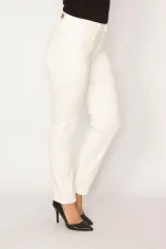 Women's White Lycra 5 Pocket Jeans 26A34294