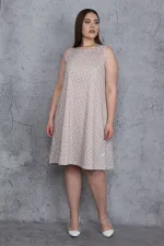 Kadın Vizon Puan Desenli Elbise 65N24477