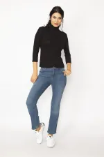 KADIN LACİVERT 5 CEP KOT PANTOLON