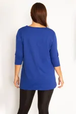 Women's Burgundy Ornamental Zippered Sweatshirt 65N34599