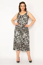 Kadın Leo Omuz Bağcıklı Tulum 65N33249