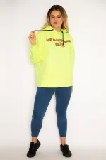 Women's Phosphor Digital Printed Hooded Sweatshirt 65N35162