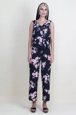 Combinaison portefeuille à motifs floraux colorés pour femme 85N7312