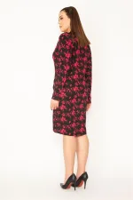 KADIN SİYAH ETEK KISMI ANVELOP ELBİSE