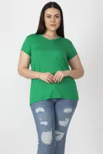 Women's White V-Neck Viscose Blouse 65N22538