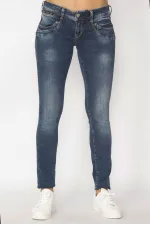 KADIN LACİVERT PİPER SLİM KOT PANTOLON