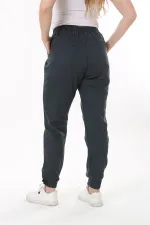 Kadın Büyük Beden Füme Bel Ve Paça Lastikli Likralı 4 Cepli Kot Pantolon 65N37827