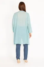 Kadın Oranj Salaş Yaka Hırka 65N34778