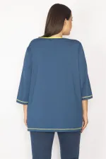 KADIN PETROL BİYE DETAYLI SPOR TUNİK