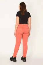 KADIN PEMBE YÜKSEK BEL 5 CEP PANTOLON