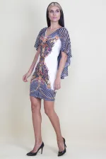 ŞİFON DETAYLI ELBİSE