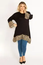 Kadın Leo Etek Ucu Ve Kol Ağzı Garnili Tunik 65N34736