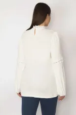 Chemisier femme en dentelle et tulle 26A29817