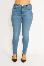 Kadın Mavi 5 Cep Skinny Jean Pantolon 65N34896